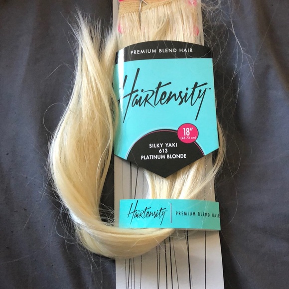 Other New Platinum Blonde Hair Extensions 18 Blended Poshmark